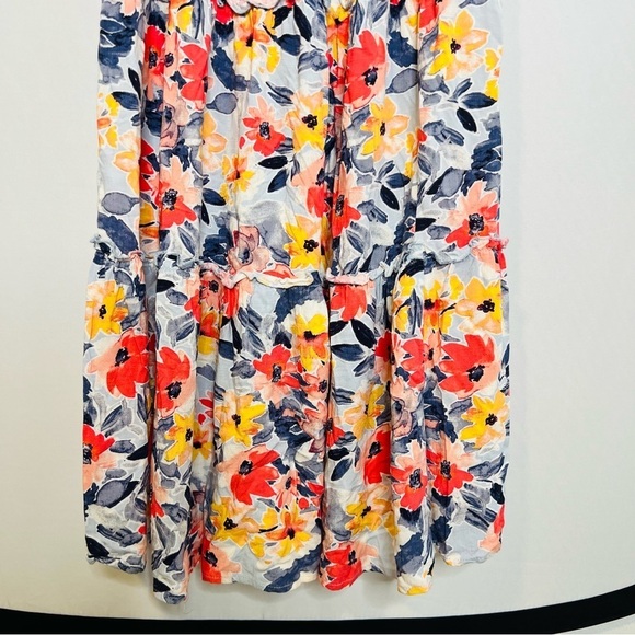 Isabel Maternity by Ingrid & Isabel Floral Smocked Tiered Maxi Dress. Size XS. - Picture 6 of 15